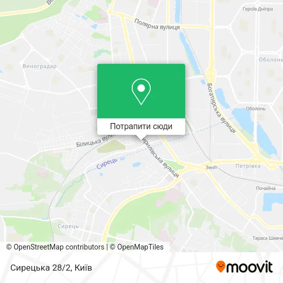 Карта Сирецька 28/2
