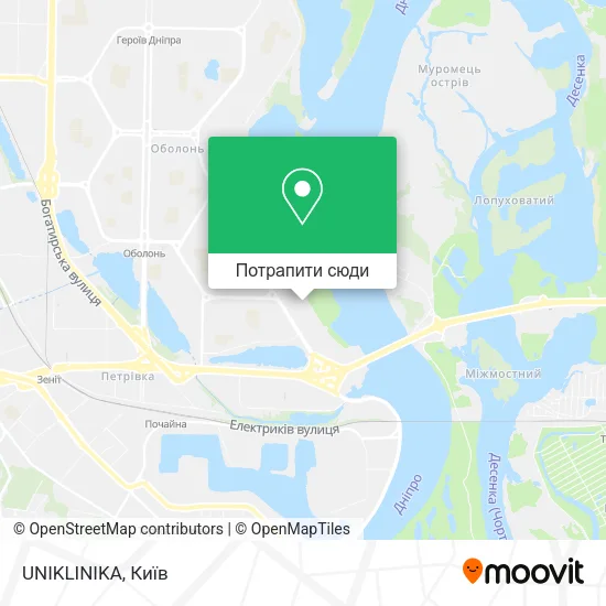 Карта UNIKLINIKA