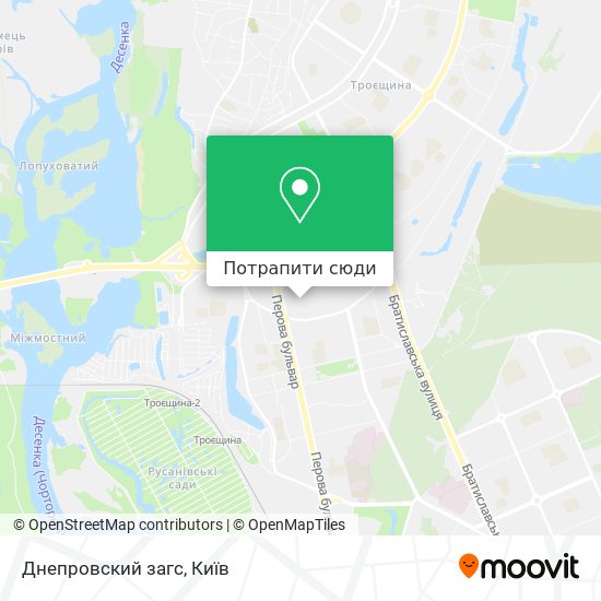 Карта Днепровский загс