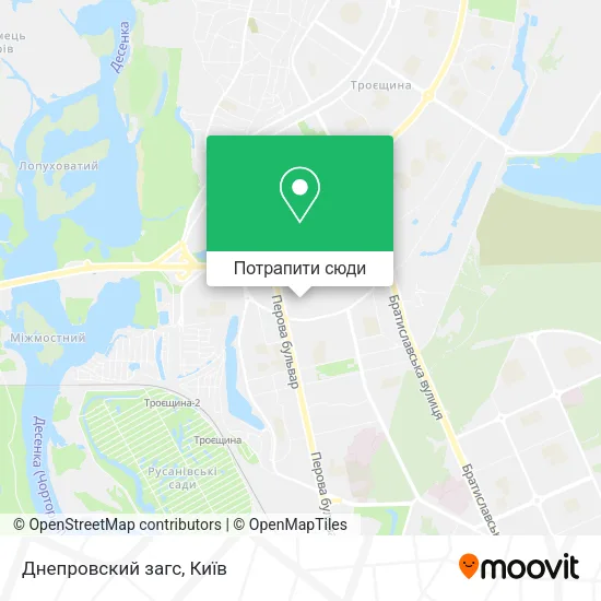Карта Днепровский загс