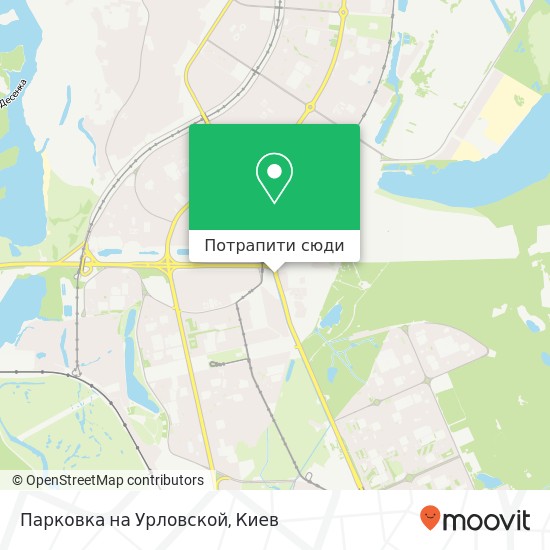 Карта Парковка на Урловской