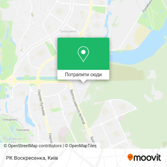 Карта РК Воскресенка