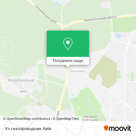 Карта Ул.газопроводная