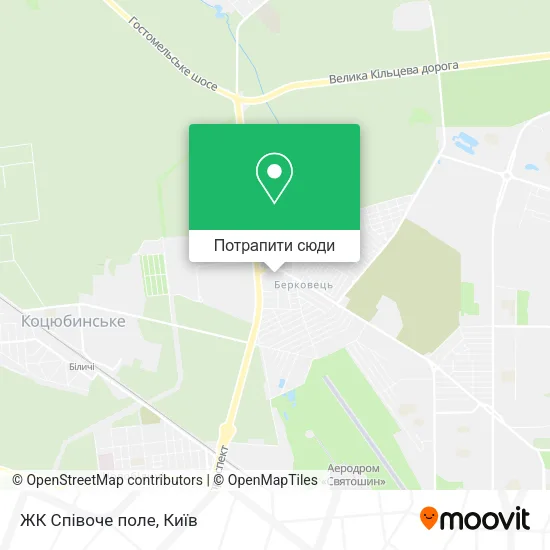 Карта ЖК Співоче поле