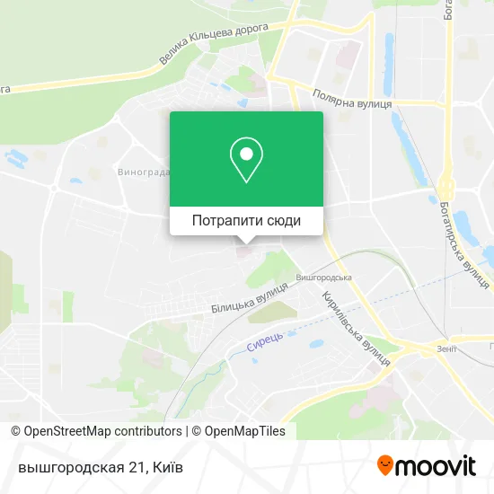 Карта вышгородская 21