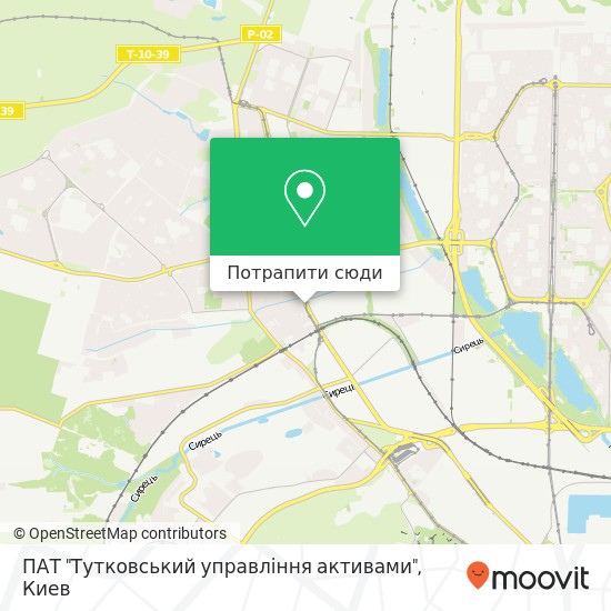 Карта ПАТ "Тутковський управління активами"