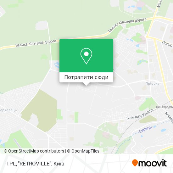 Карта ТРЦ "RETROVILLE"