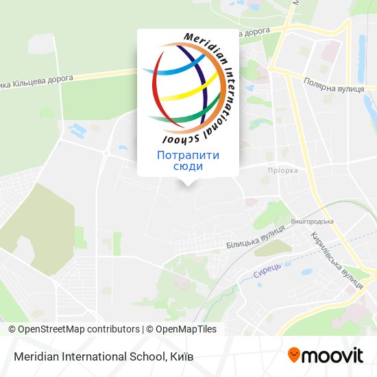 Карта Meridian International School