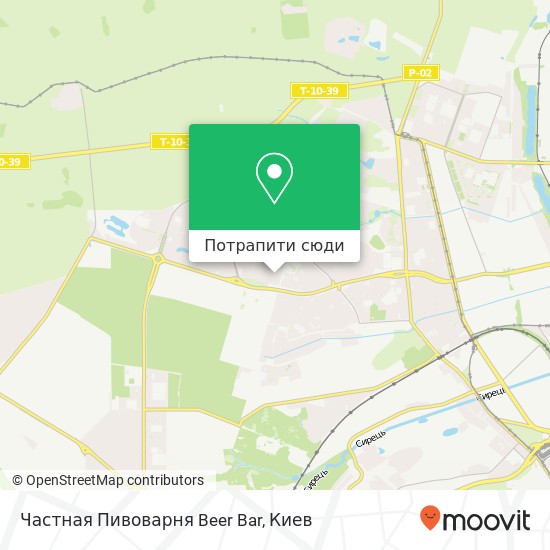 Карта Частная Пивоварня Beer Bar