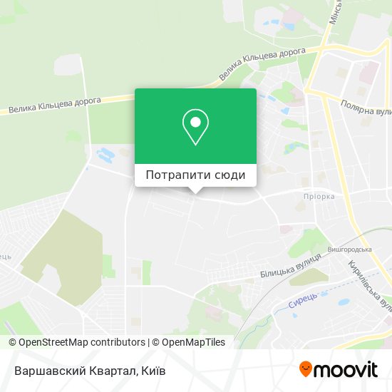 Карта Варшавский Квартал