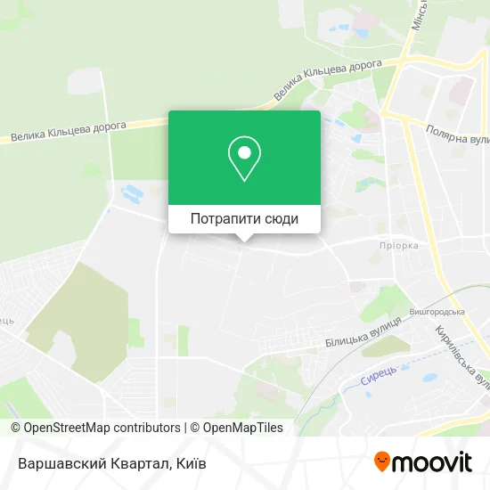 Карта Варшавский Квартал