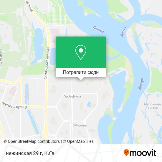 Карта нежинская 29 г