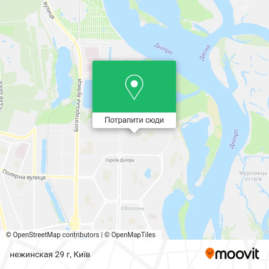 Карта нежинская 29 г