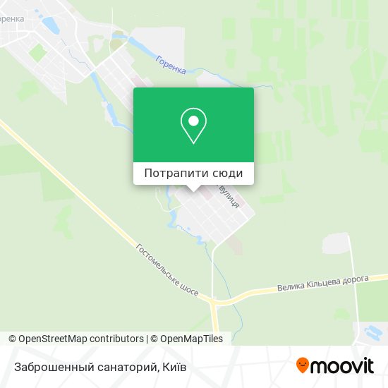 Карта Заброшенный санаторий