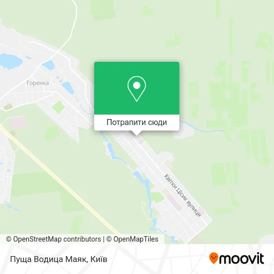 Карта Пуща Водица Маяк