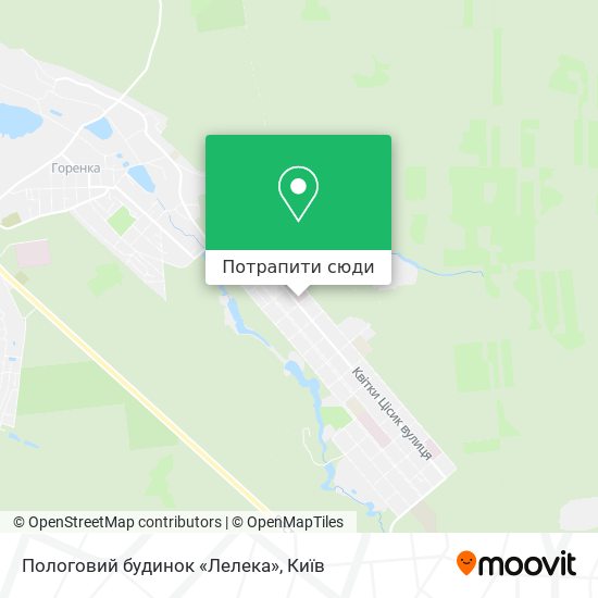 Карта Пологовий будинок «Лелека»