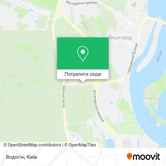 Карта Водогін