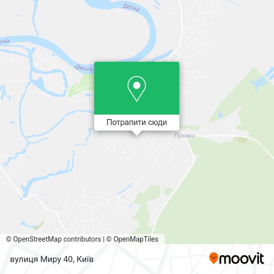 Карта вулиця Миру 40