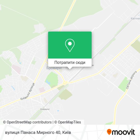 Карта вулиця Панаса Мирного 40