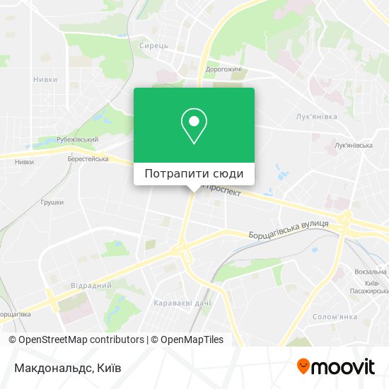 Карта Макдональдс