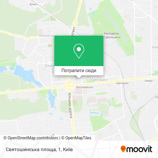 Карта Святошинська площа, 1
