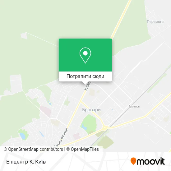 Карта Епіцентр К