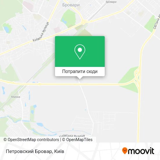 Карта Петровский Бровар