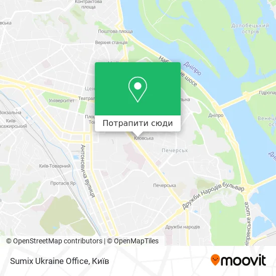 Карта Sumix Ukraine Office