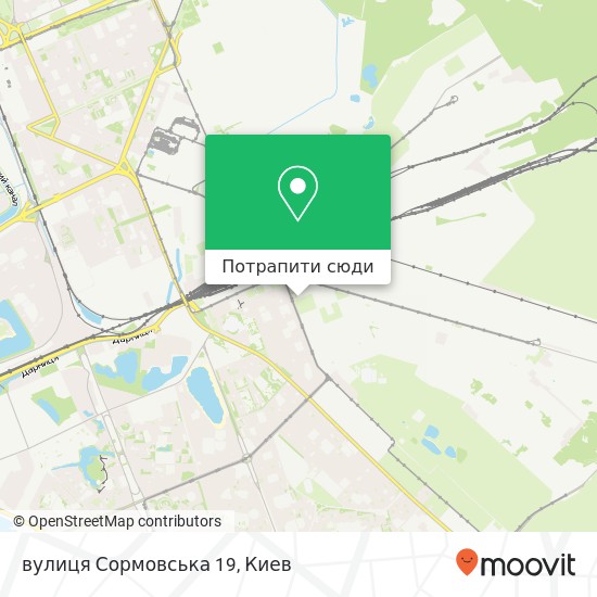 Карта вулиця Сормовська 19