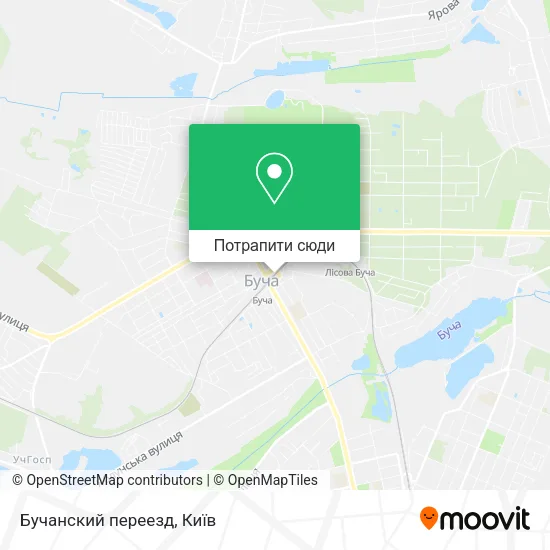 Карта Бучанский переезд