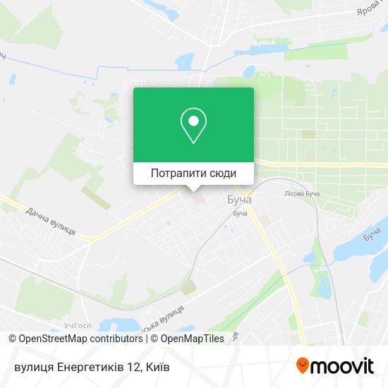 Карта вулиця Енергетиків 12