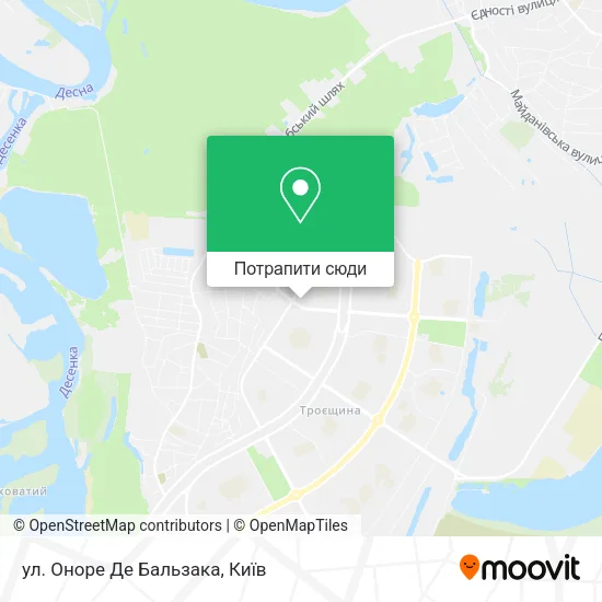 Карта ул. Оноре Де Бальзака