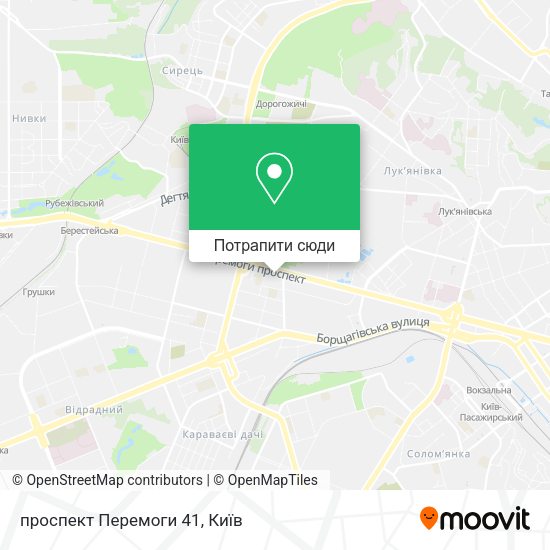 Карта проспект Перемоги 41