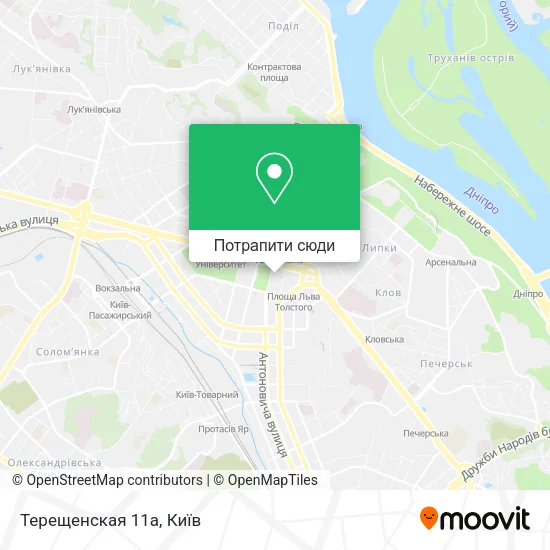 Карта Терещенская 11а