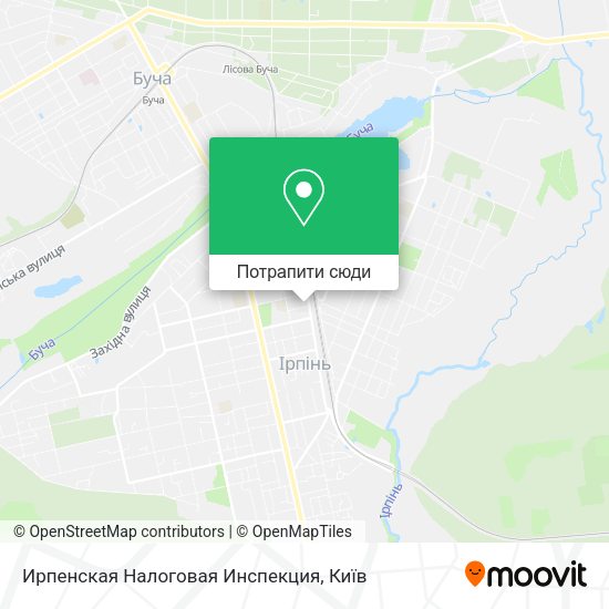 Карта Ирпенская Налоговая Инспекция
