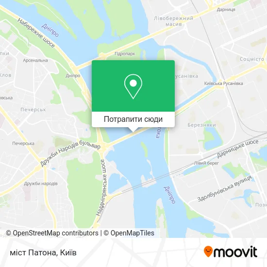 Карта міст Патона