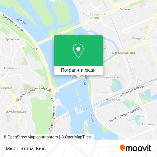 Карта Міст Патона
