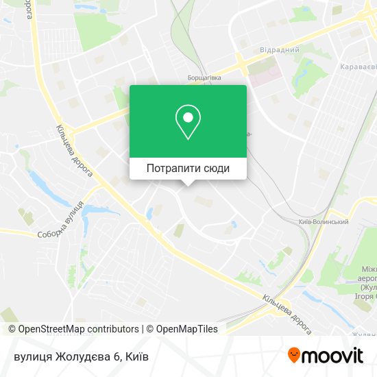 Карта вулиця Жолудєва 6