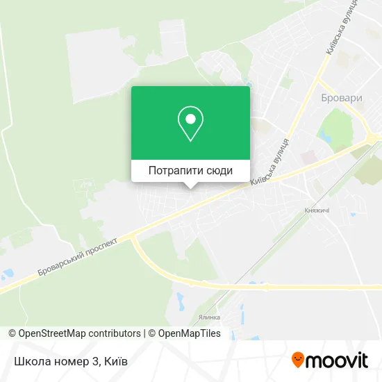 Карта Школа номер 3