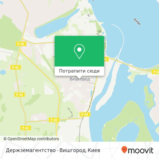 Карта Держземагентство - Вишгород