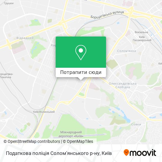 Карта Податкова поліція Солом'янського р-ну