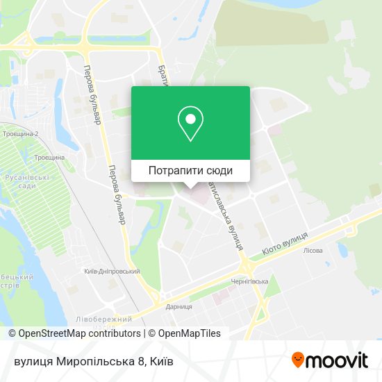 Карта вулиця Миропільська 8