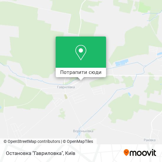 Карта Остановка "Гавриловка"