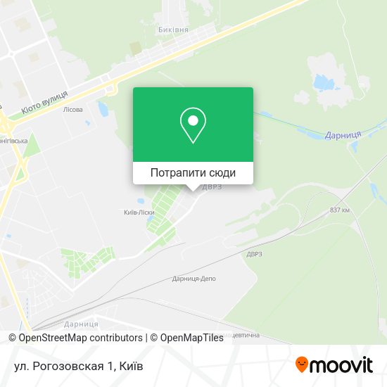 Карта ул. Рогозовская 1