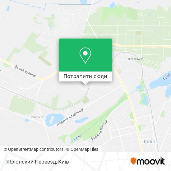 Карта Яблонский Переезд