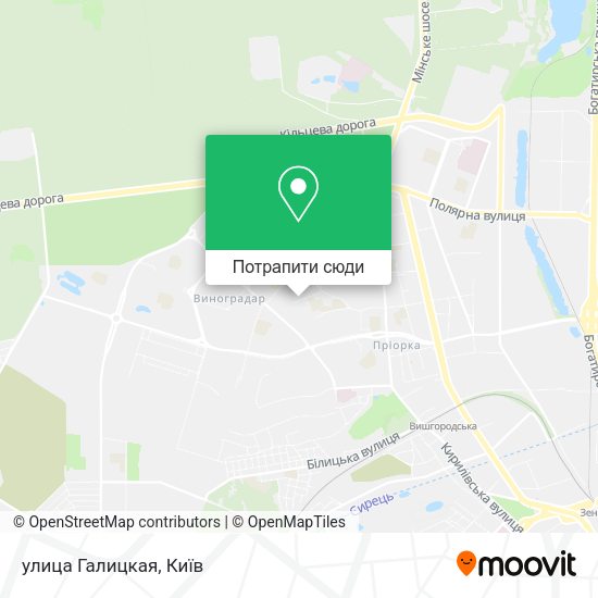 Карта улица Галицкая