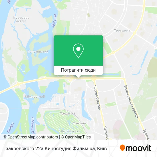 Карта закревского  22a Киностудия Фильм.ua