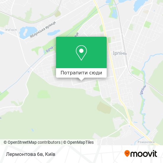 Карта Лермонтова 6в