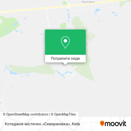 Карта Котеджне містечко «Северинівка»