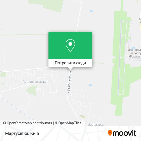 Карта Мартусівка